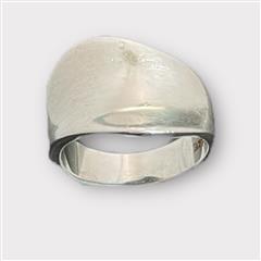Lady's Polished Silver Ring 4.3dwt Size:7